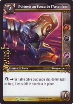 Brassards sigillés en arcanium