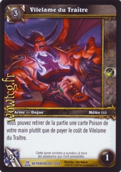 Lame infâme du Traître