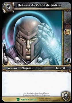 Heaume du crâne de golem