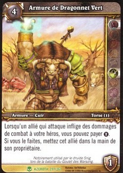 Armure de dragonnet vert