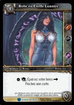 Robe en étoffe lunaire