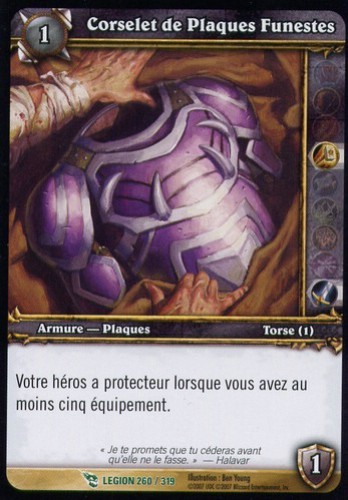 Plastron de plaques funestes