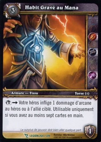 Vêtements gravés de mana