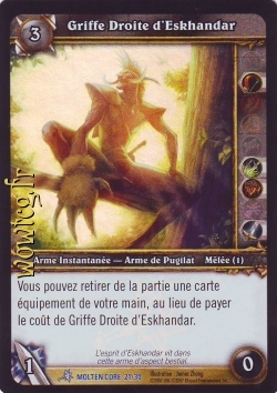 Griffe Droite d'Eskhandar