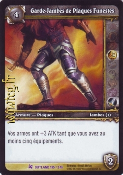 Garde-Jambes de Plaques Funestes