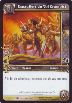 Espauliers du Vol Cramoisi
