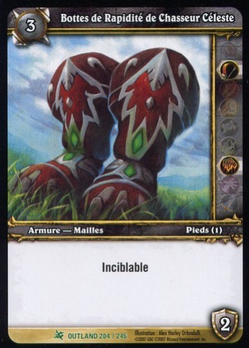 Bottes de Rapidité de Chasseur Céleste