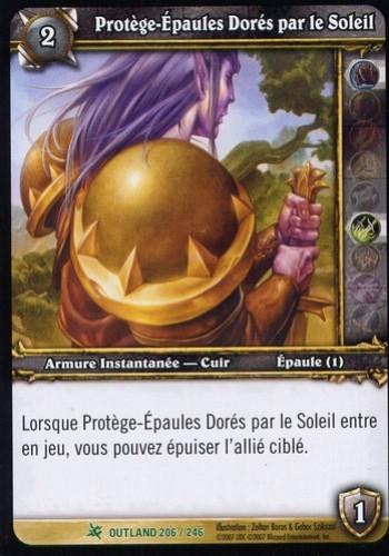 Protège-Épaules Dorés par le Soleil