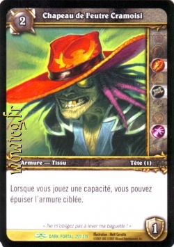 Chapeau de Feutre Cramoisi