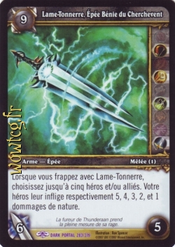 Lame-Tonnerre, Épée Bénie du Cherchevent
