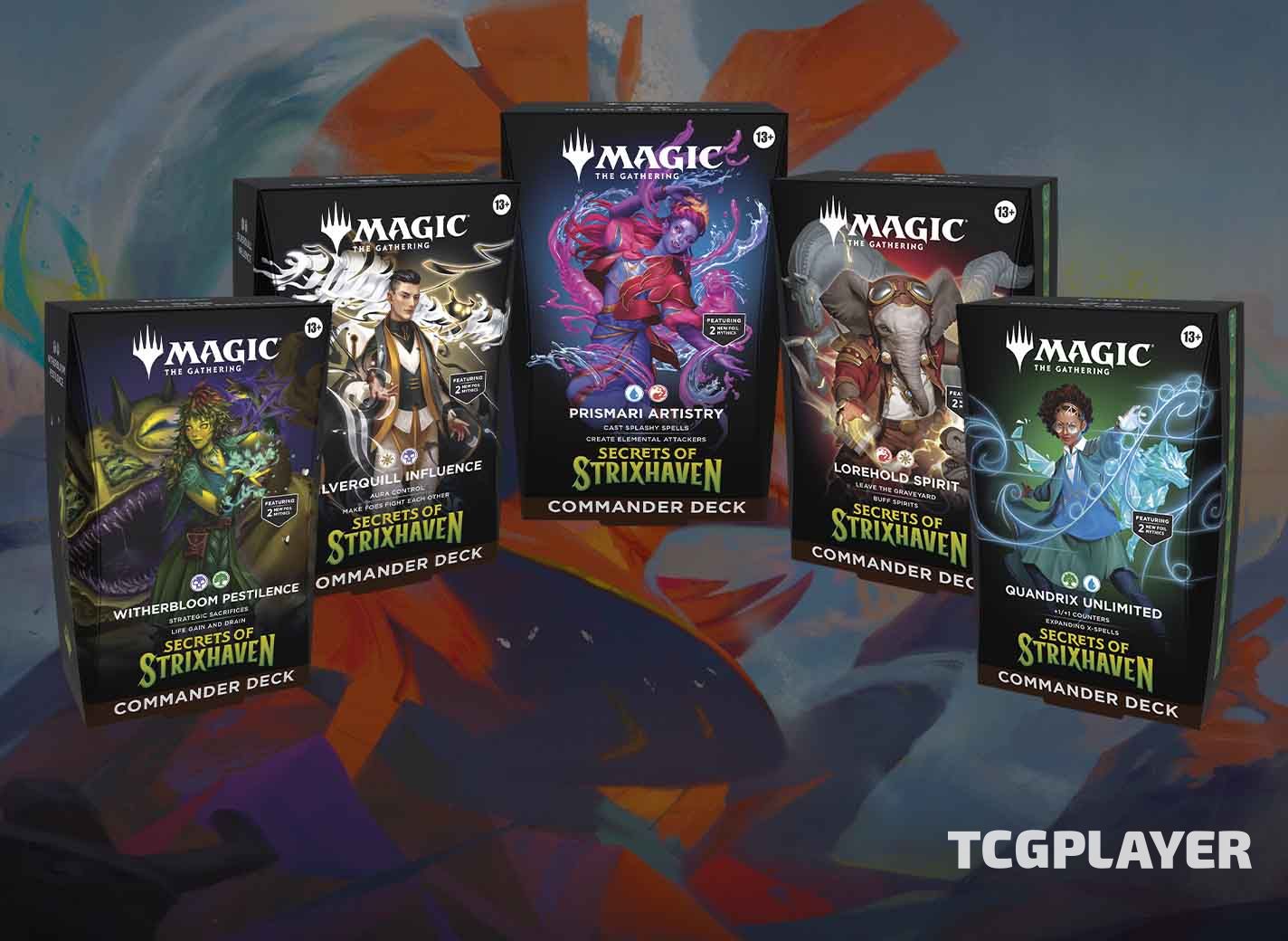 Améliorer les cinq decks Commander Secrets de Strixhaven