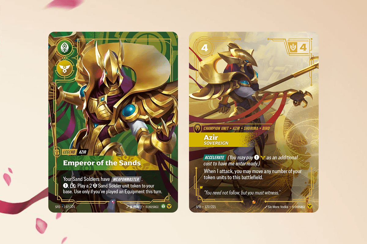 Jouer Azir dans Riftbound Spiritforged