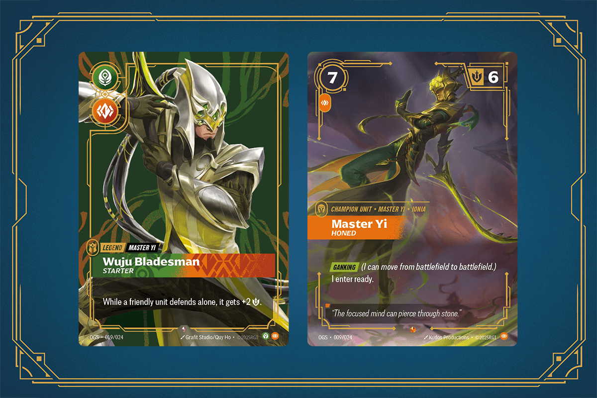 Jouer Master Yi Wuju Blademaster dans Riftbound Origins