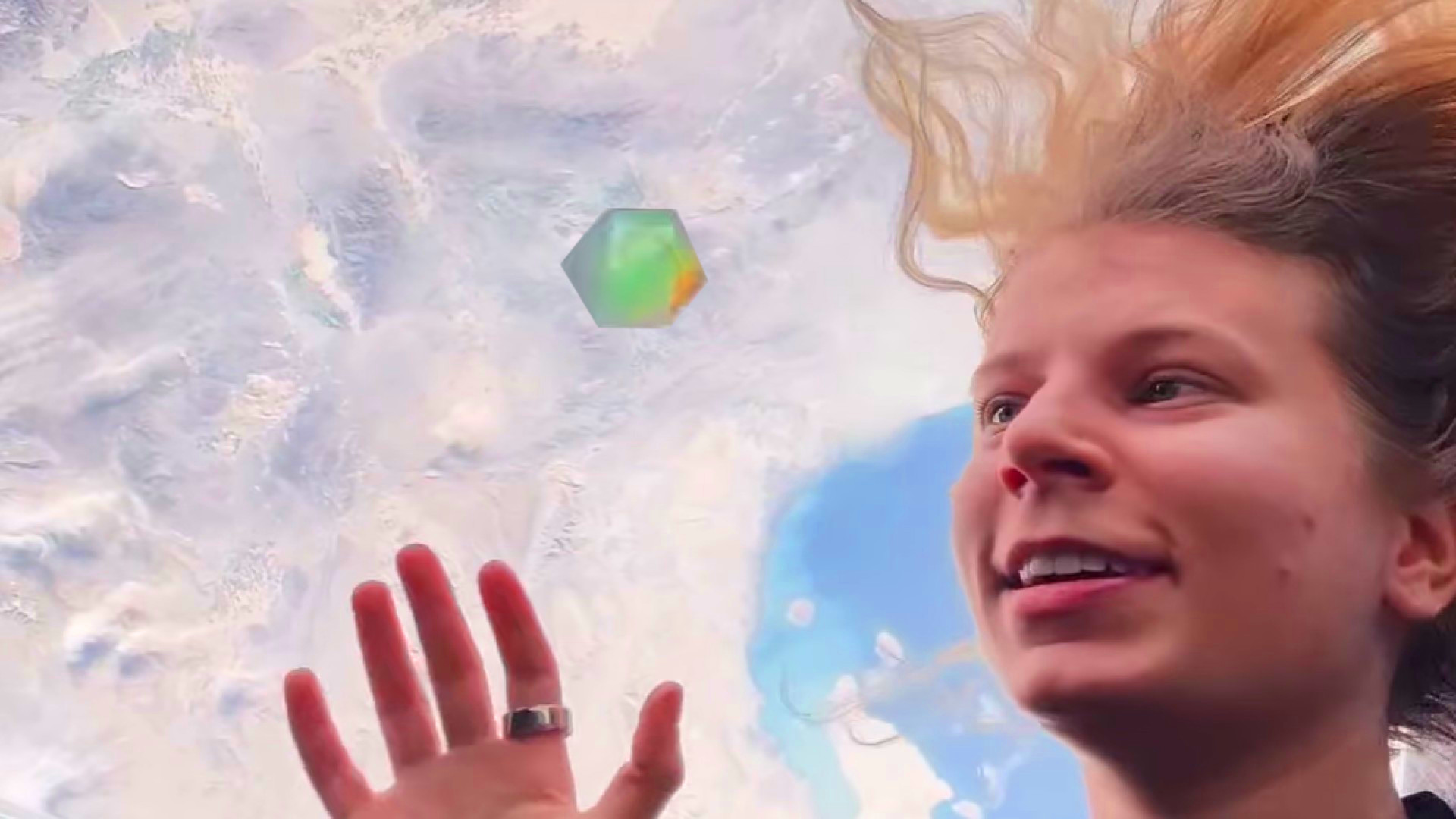 Un astronaute D&D lance un D20 dans l’espace