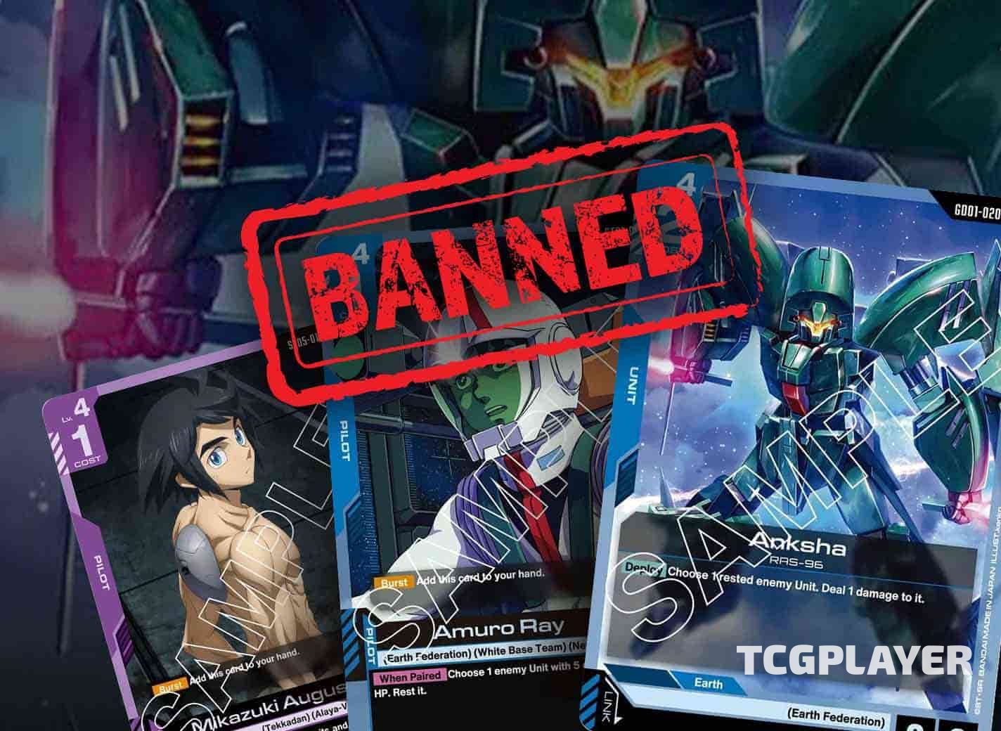 Gundam Card Game : premières restrictions annoncées